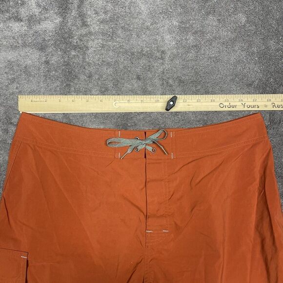 Patagonia Stretch Board Shorts Mens 35 Cargo Pocket Drawstring Swim Trunks - Picture 4 of 10
